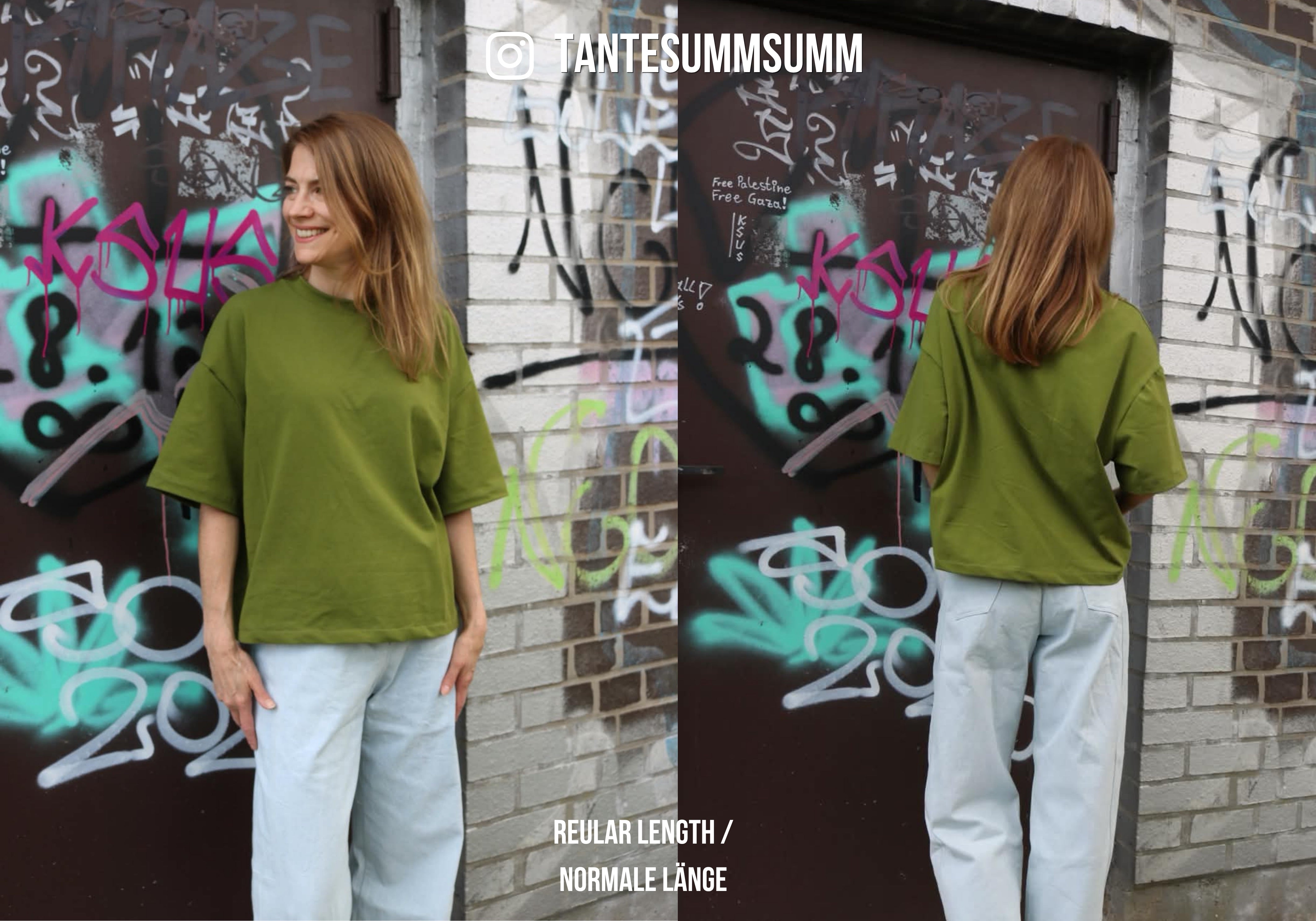 oversize Shirt / T-Shirt Schnittmuster FREDDY