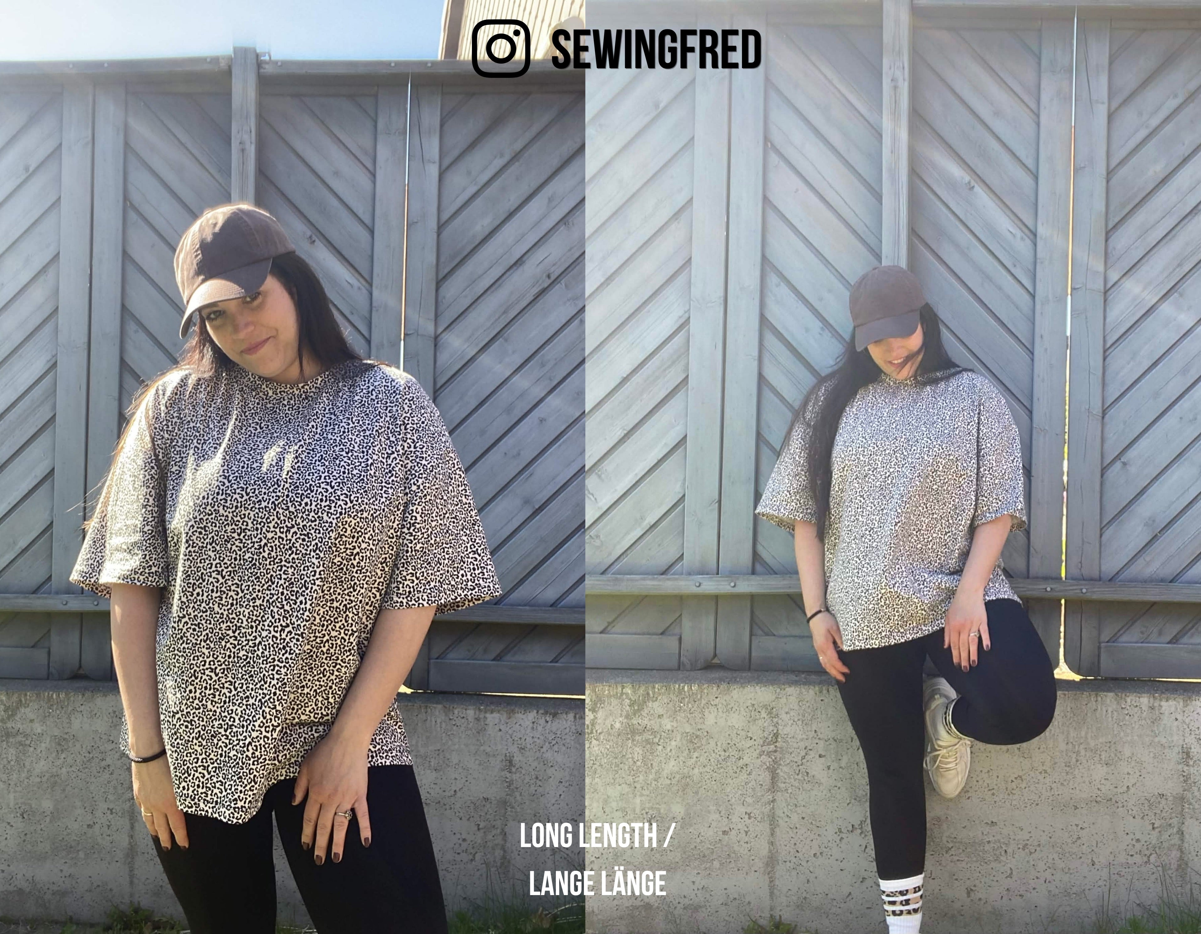oversize Shirt / T-Shirt Schnittmuster FREDDY