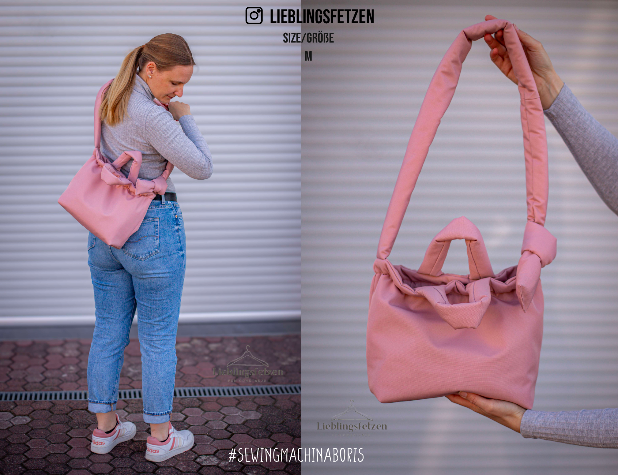 Puffer bag Boris sewing pattern