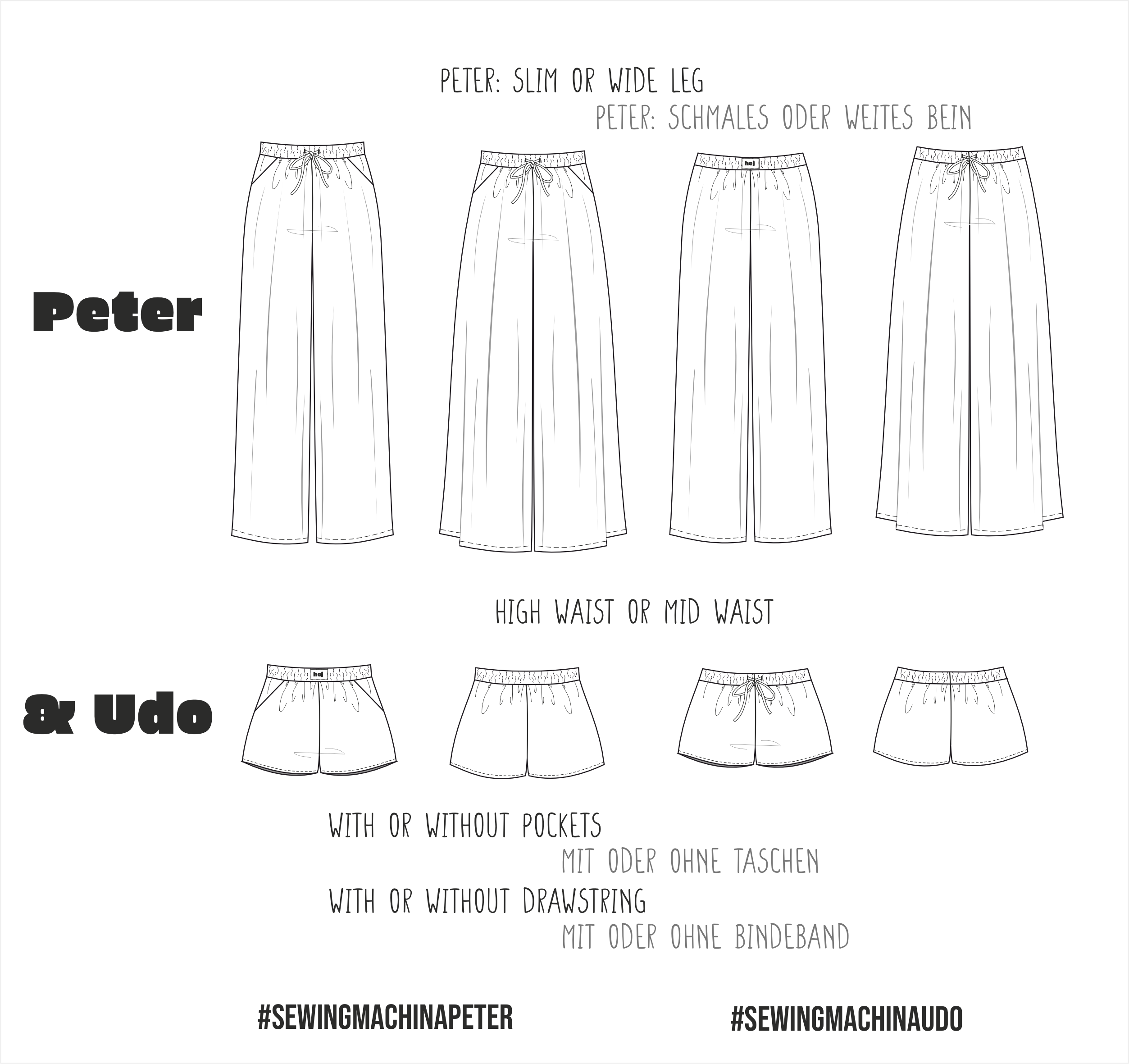 Peter & Udo sewing pattern bundle