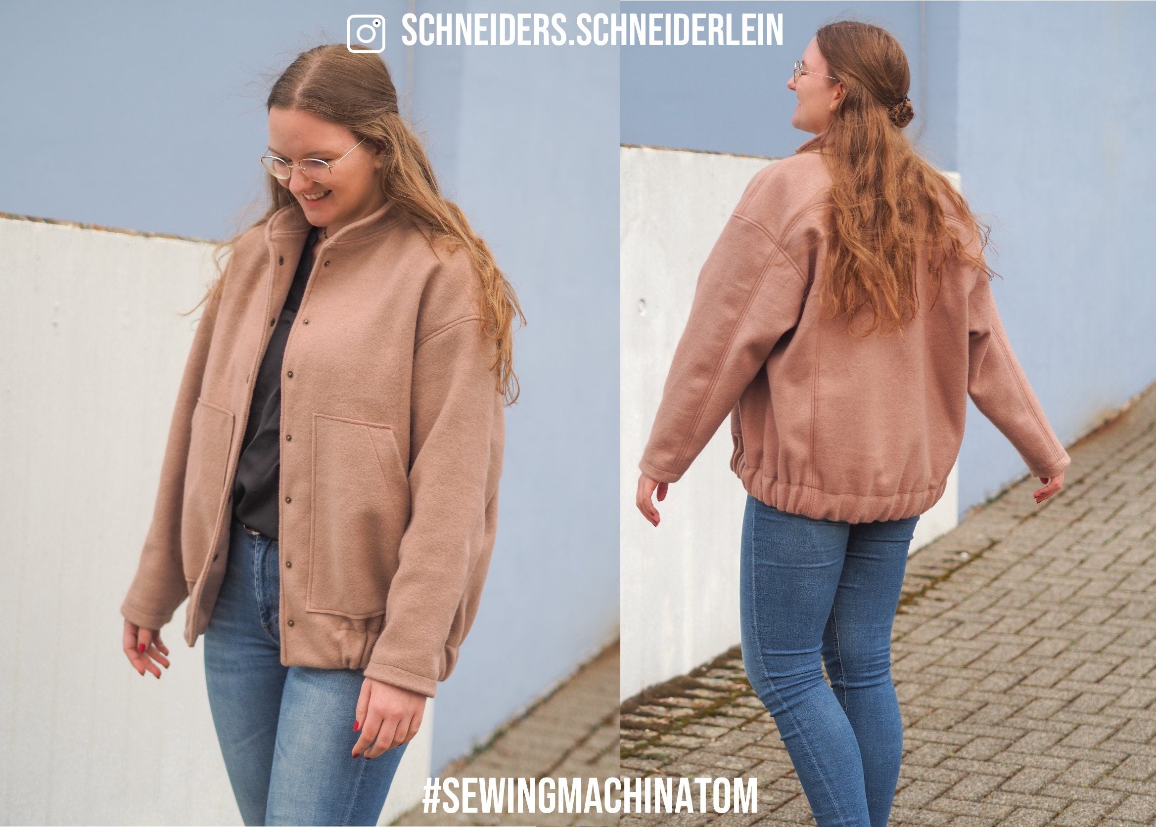 oversized Jacke Tom PDF Schnittmuster + VIDEO Tutorial / Schnittmuster oversize Jacke