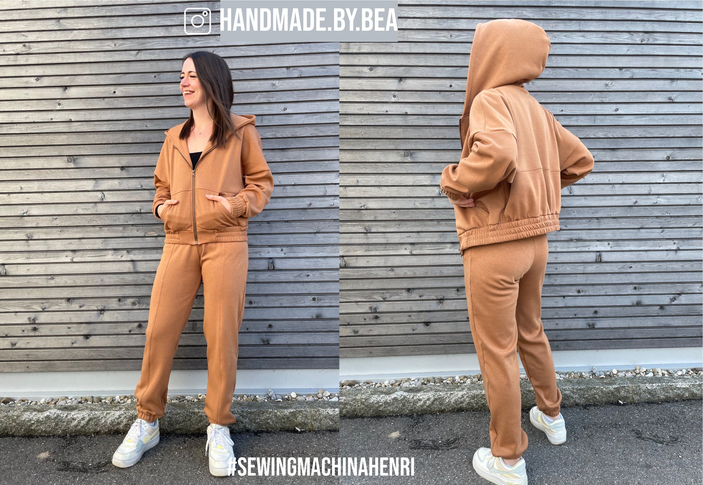 oversize Sweatjacke Henri, PDF Schnittmuster / easy / mit Video Tutorial / zip-up hoodie