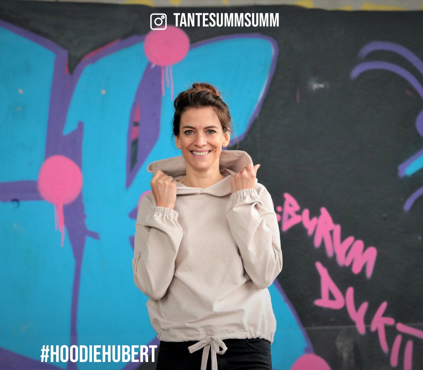 Oversized Hoodie / 2 lengths / PDF sewing pattern / Hoodie Hubert / E-Book