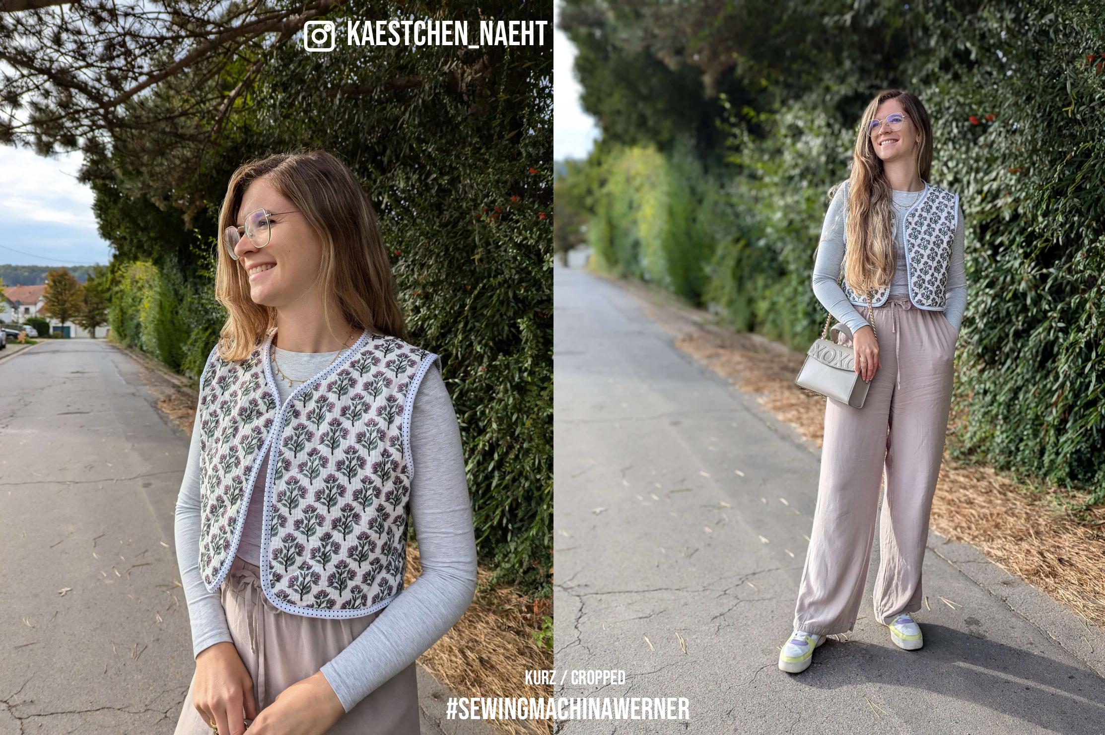 oversize vest PDF sewing pattern / video tutorial / 3 lengths / Werner vest