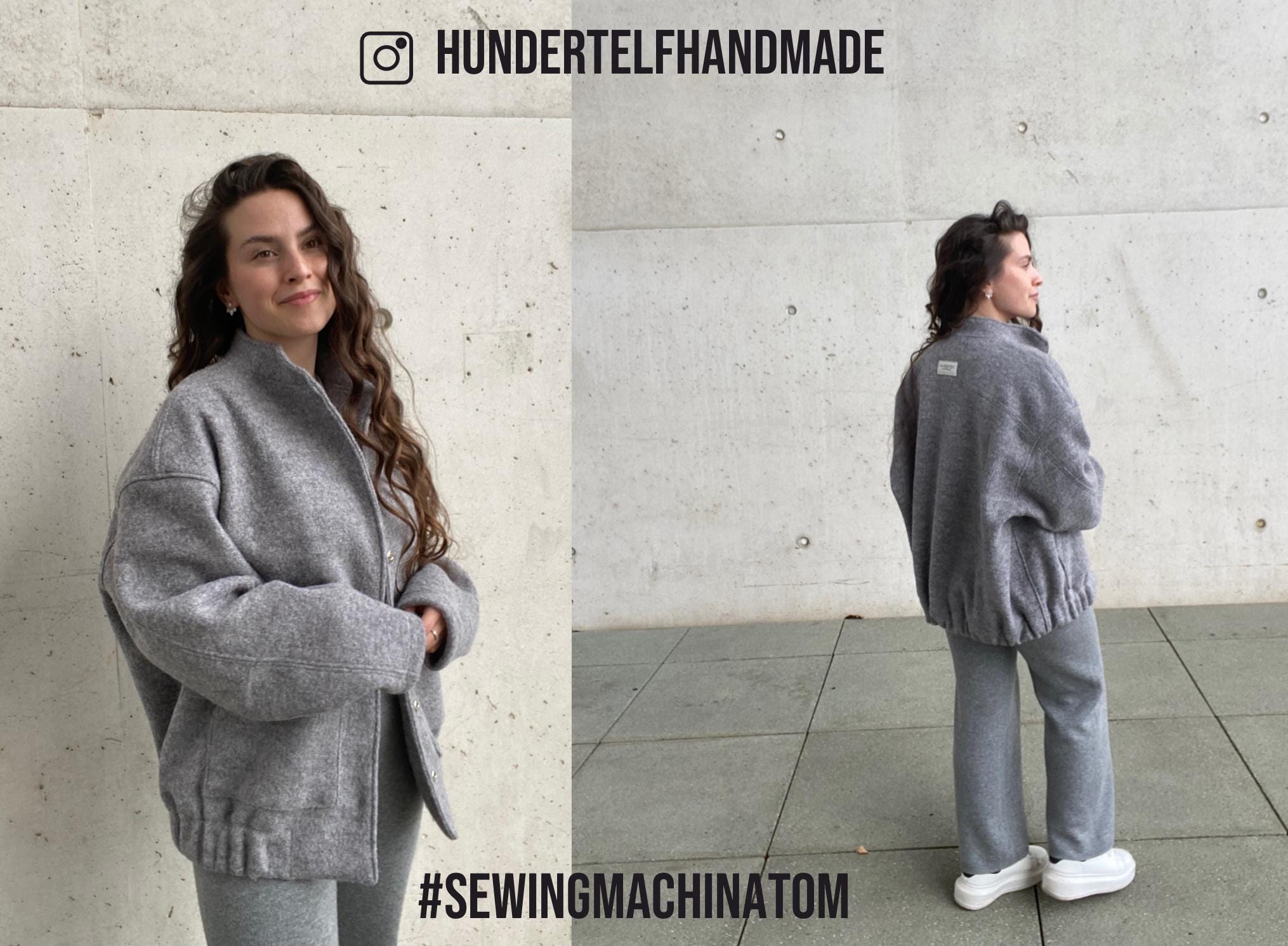 oversized Jacke Tom PDF Schnittmuster + VIDEO Tutorial / Schnittmuster oversize Jacke