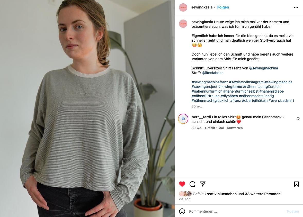 PDF Schnittmuster Oversize Basic Shirt Franz / Schnittmuster Franz / VIDEO Tutorial