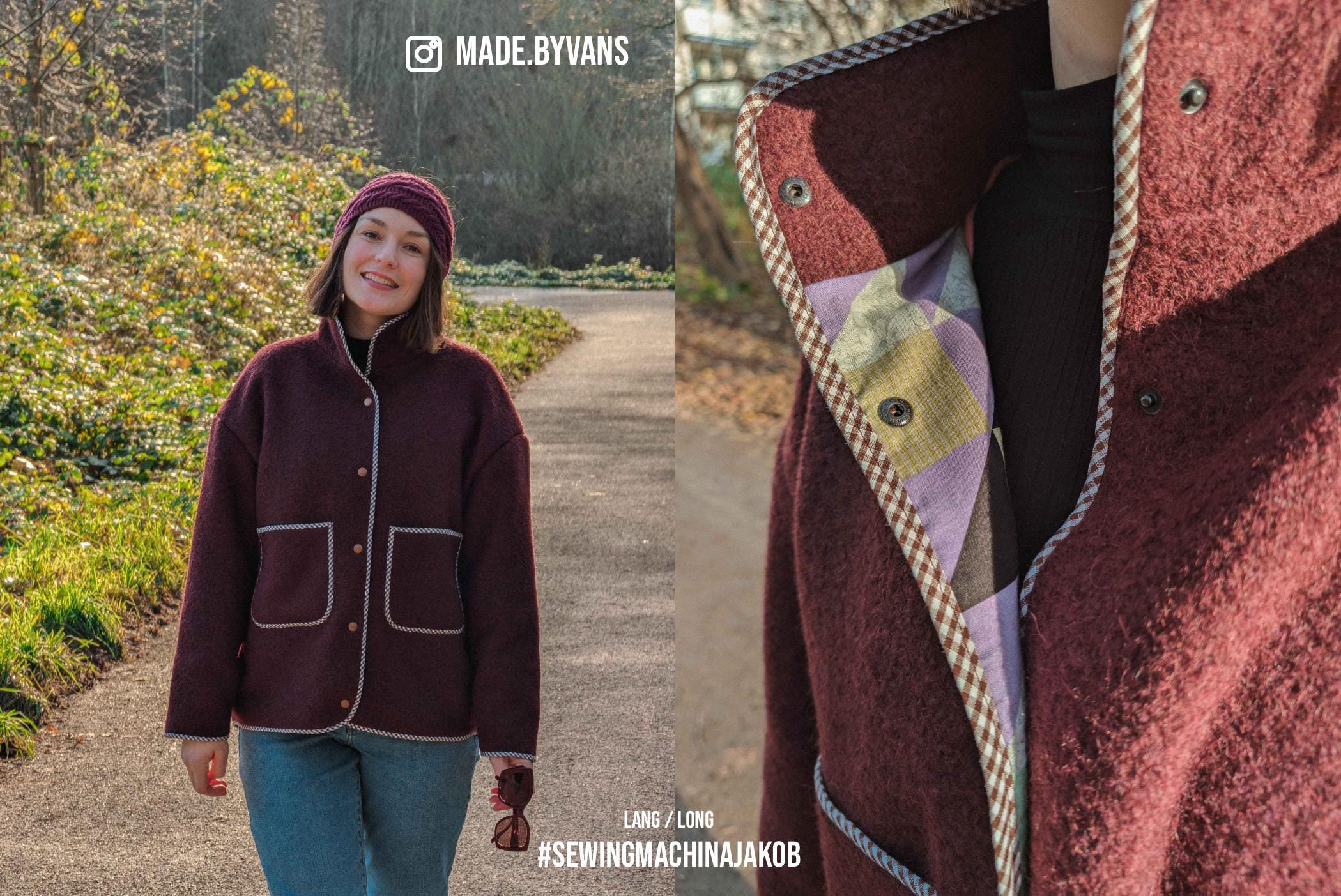 oversize jacket Jakob / PDF sewing pattern / video tutorial / mix & match