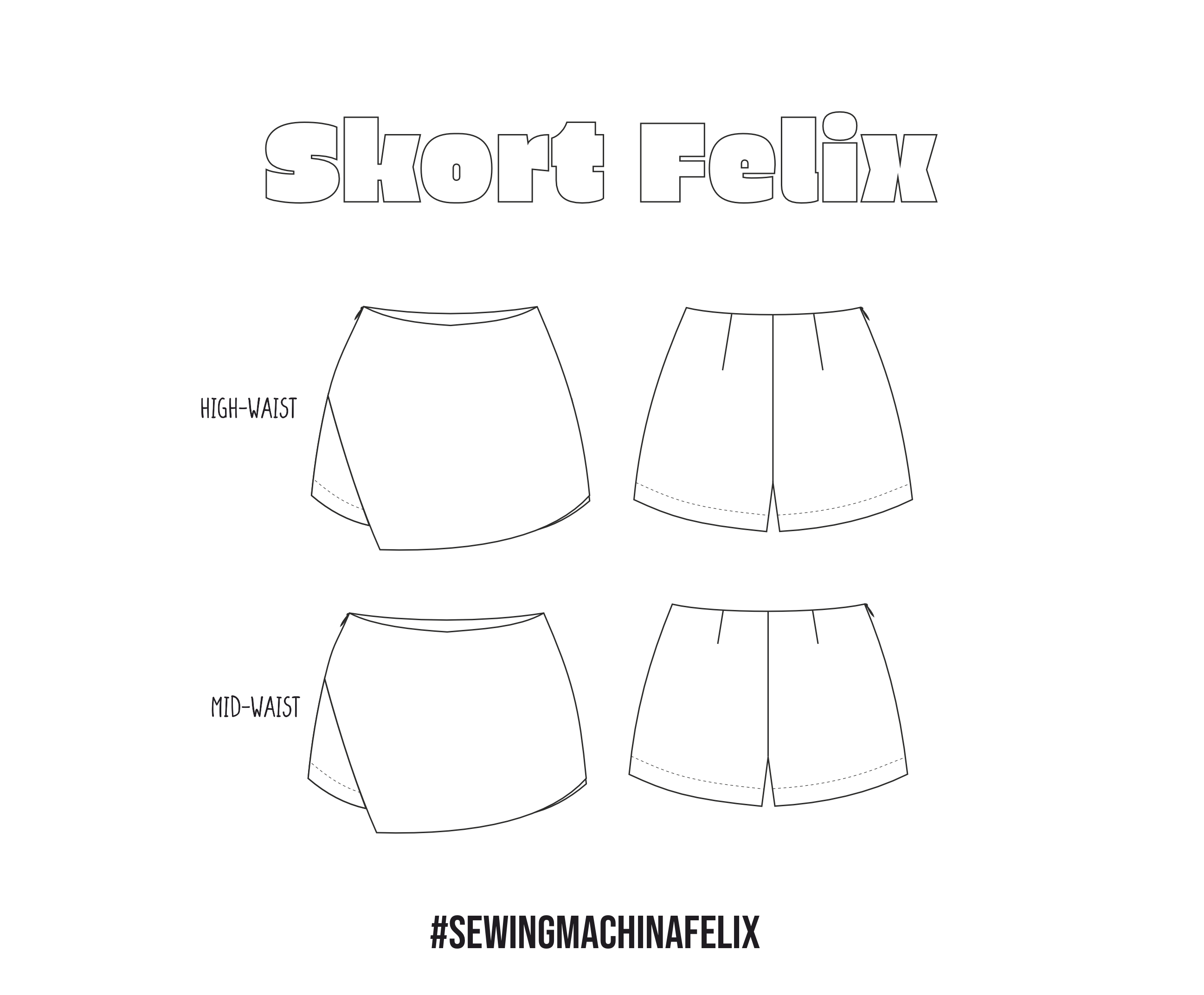Skort Felix sewing pattern