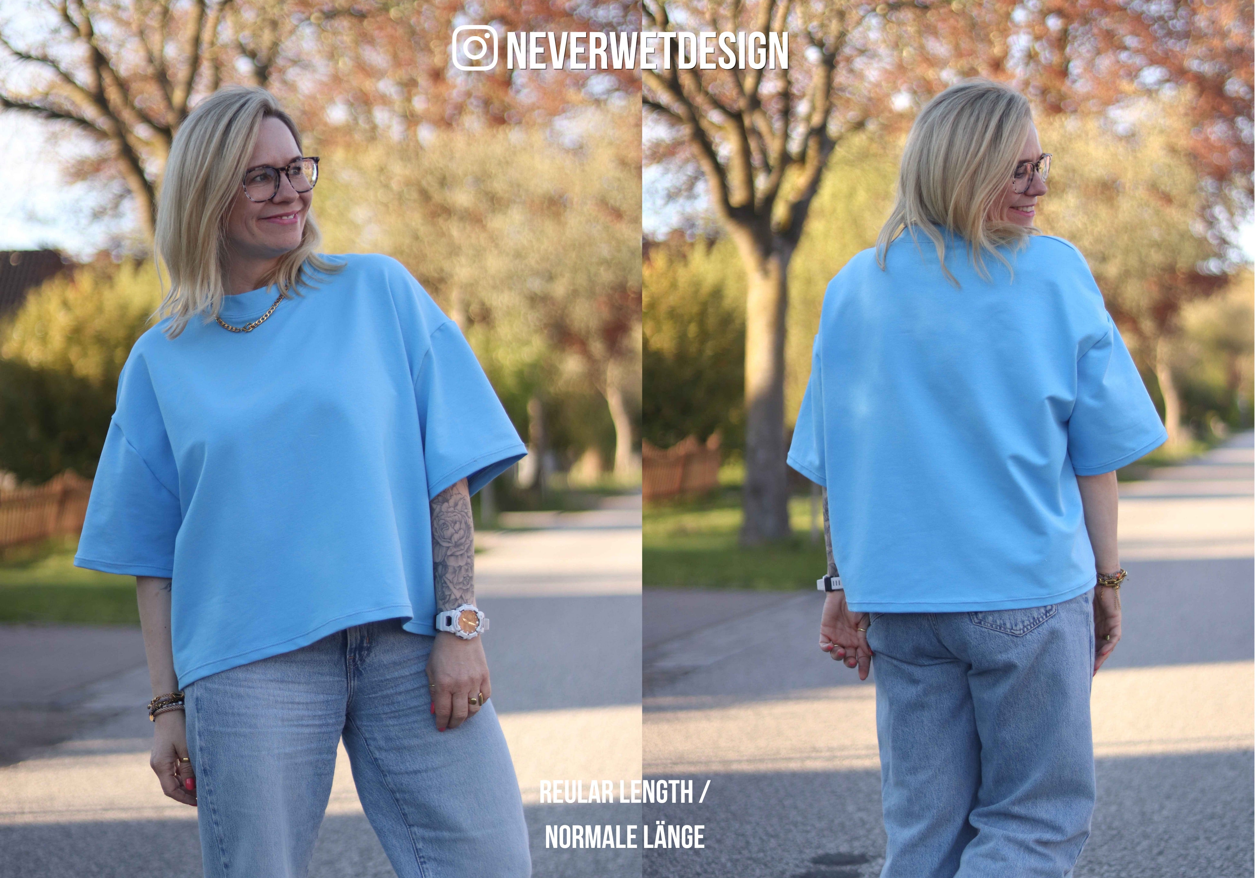 oversize Shirt / T-Shirt Schnittmuster FREDDY