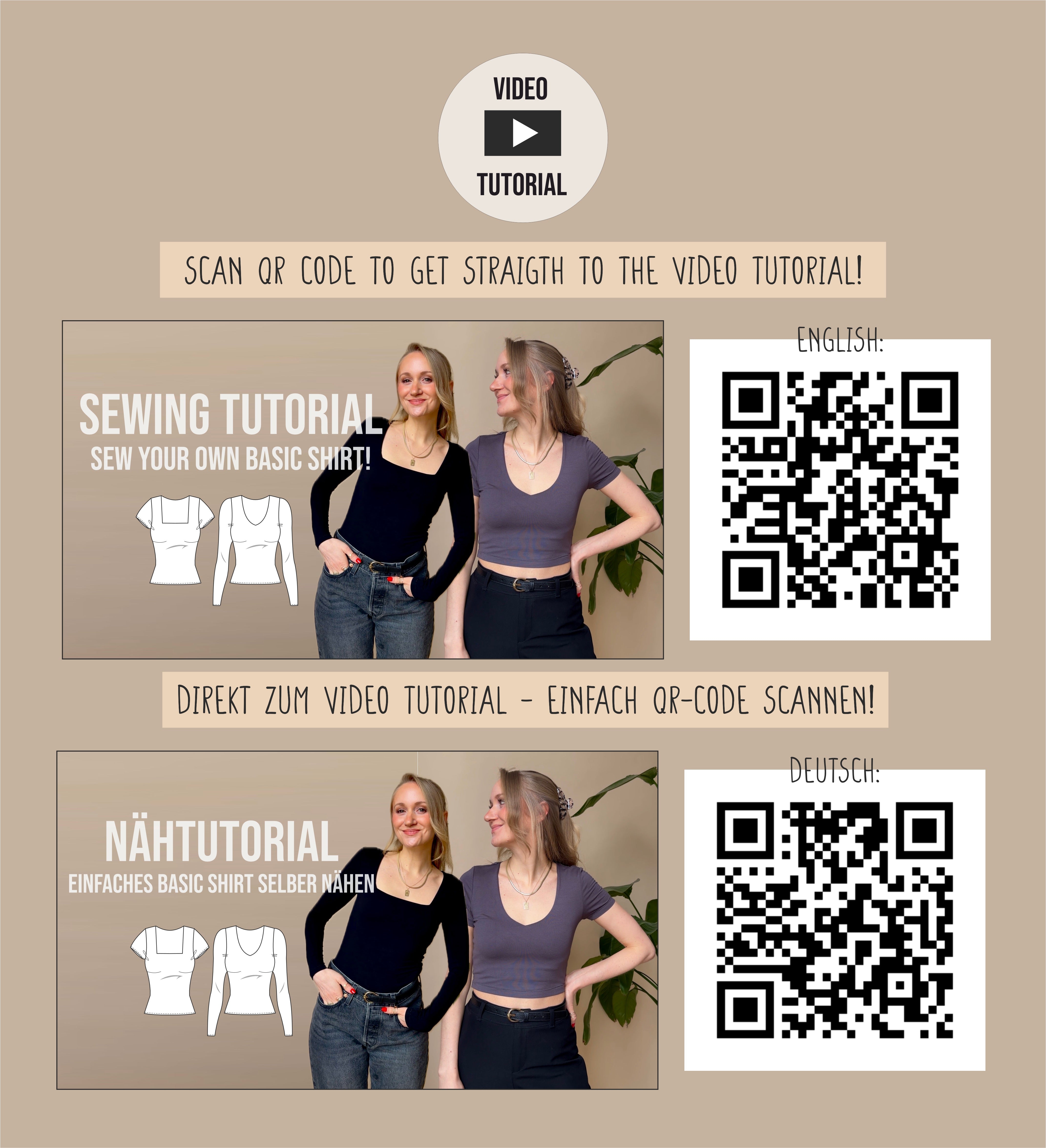 Basic shirt Max PDF sewing pattern