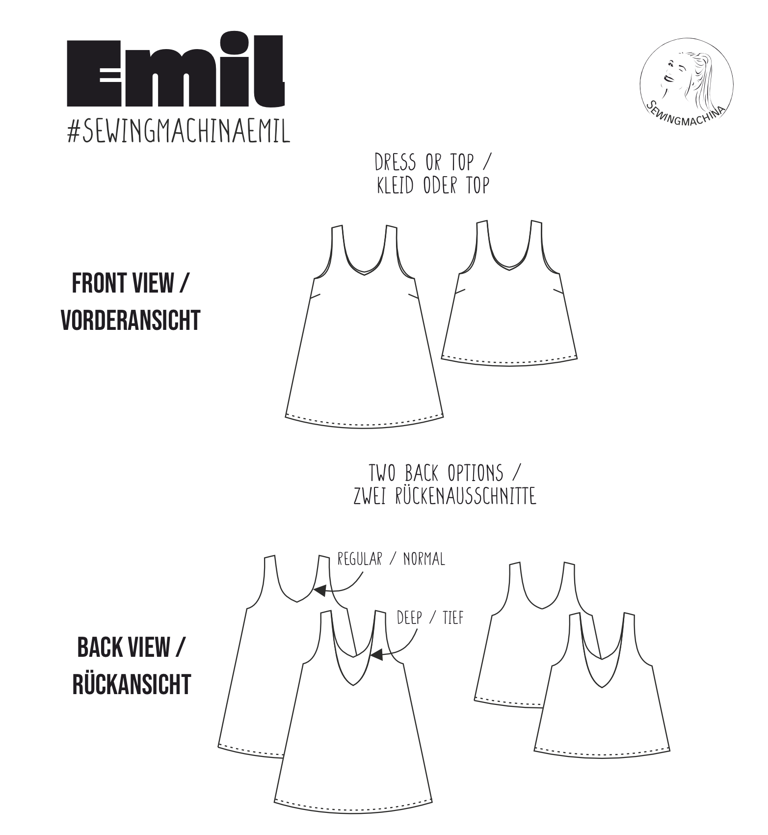 Dress and Top Pattern EMIL