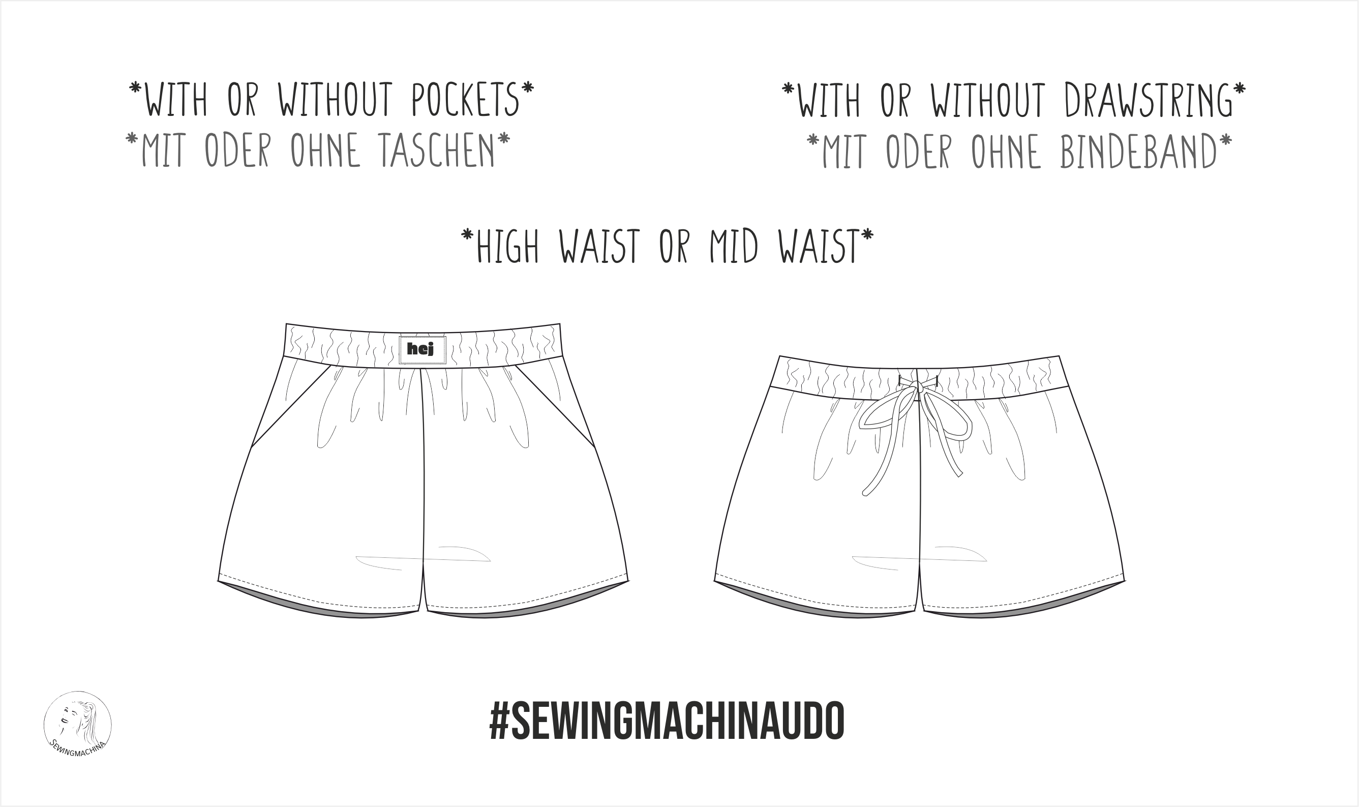Shorts Udo sewing pattern