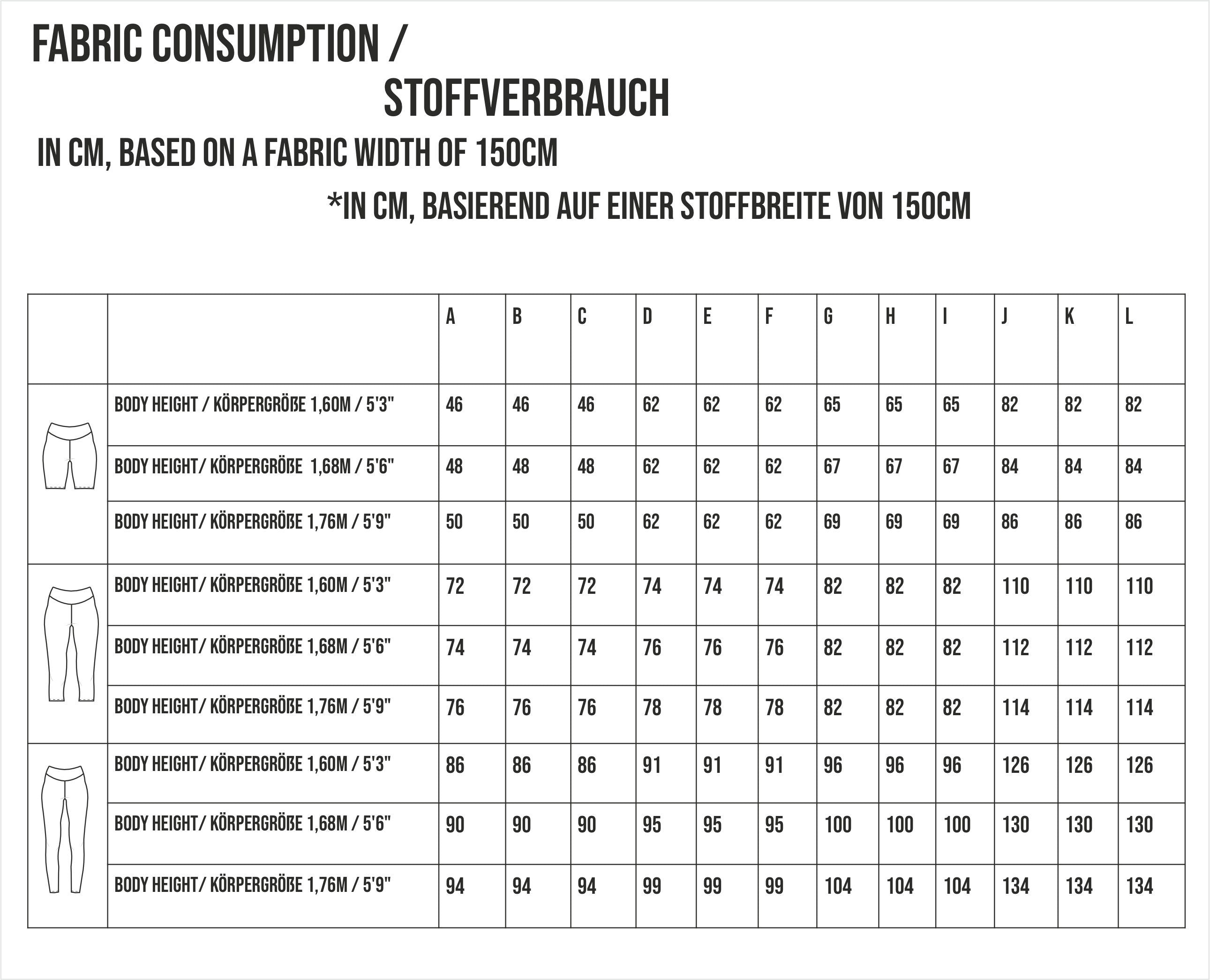 Leggings Leo - biker shorts - Capri - PDF Schnittmuster mit VIDEO Tutorial