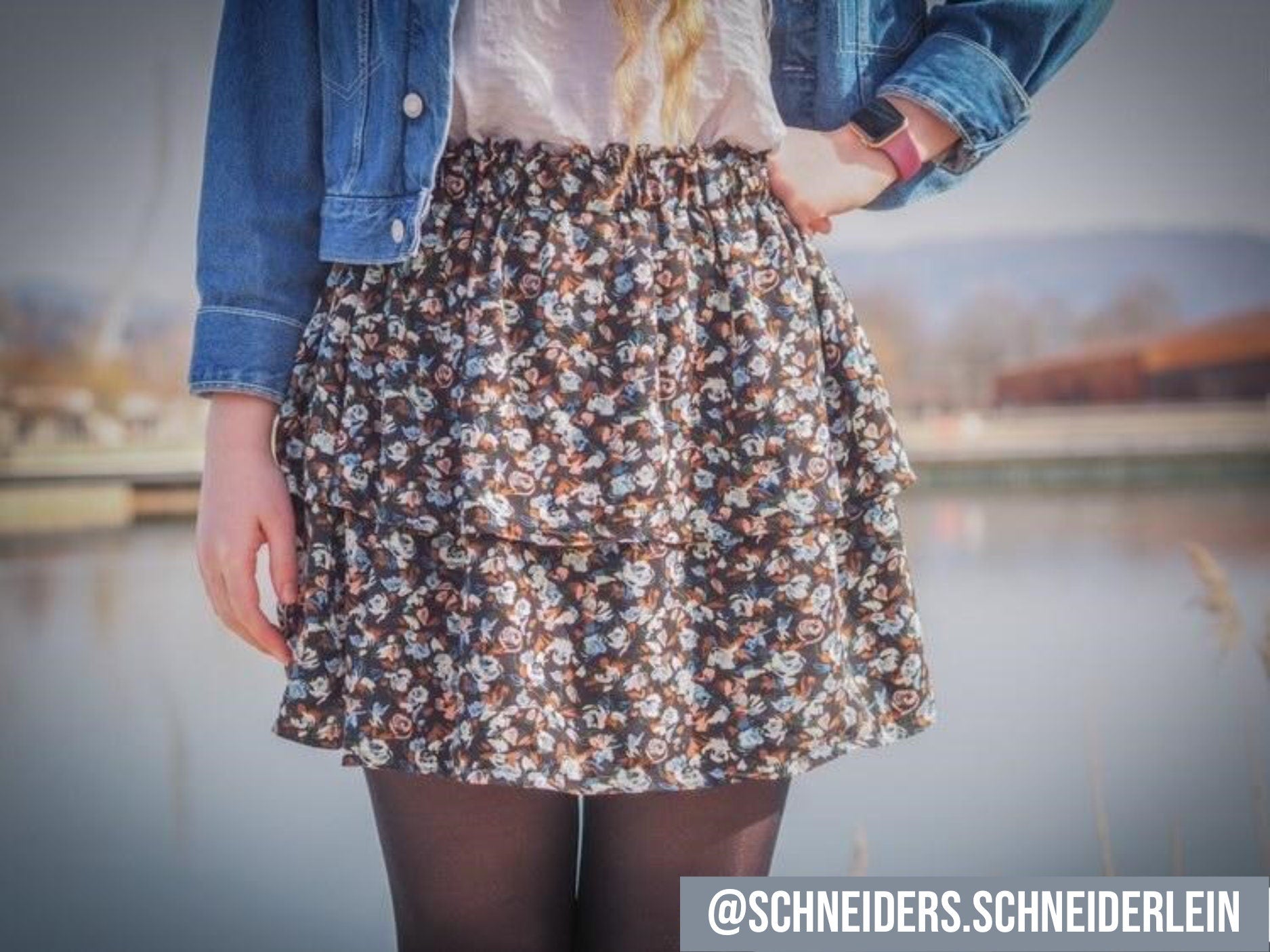PDF sewing pattern ruffle mini skirt Manfred / Schnittmuster Minirock E-Book