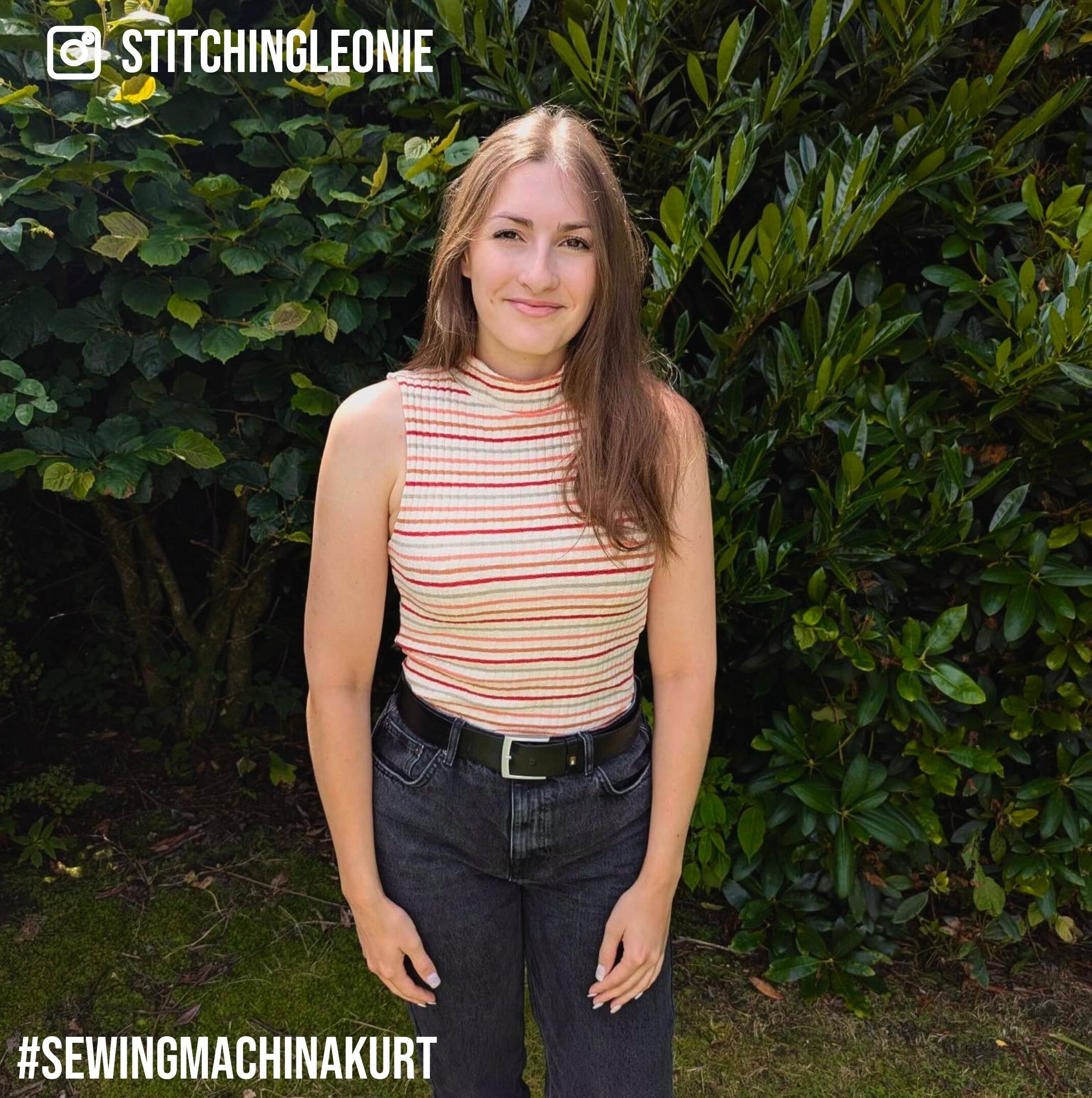 Basic tank sewing pattern Kurt / 3 lengths / easy high neck top / beginner-friendly with video tutorial