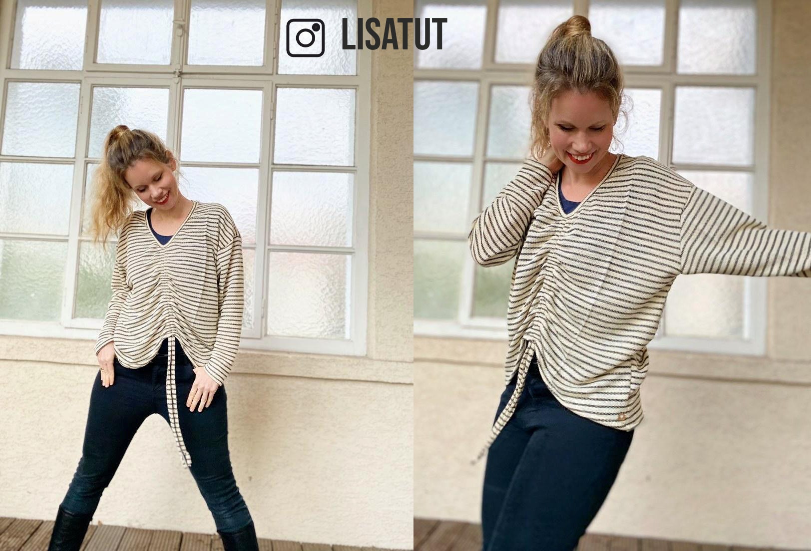 PDF sewing pattern oversized pullover Fred / Schnittmuster oversized Pullover, E-Book / A4, A0, US letter
