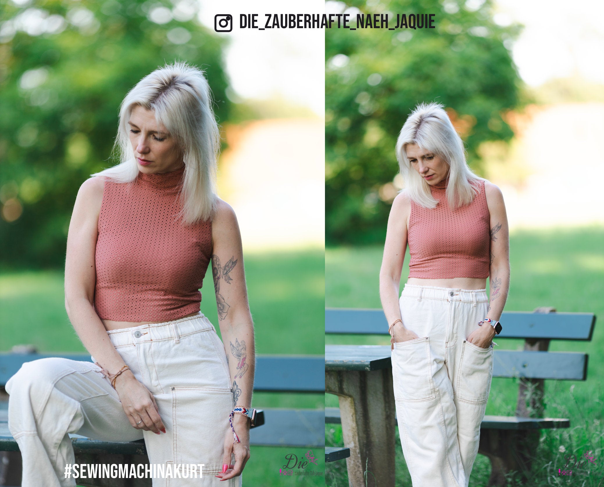 Basic tank sewing pattern Kurt / 3 lengths / easy high neck top / beginner-friendly with video tutorial