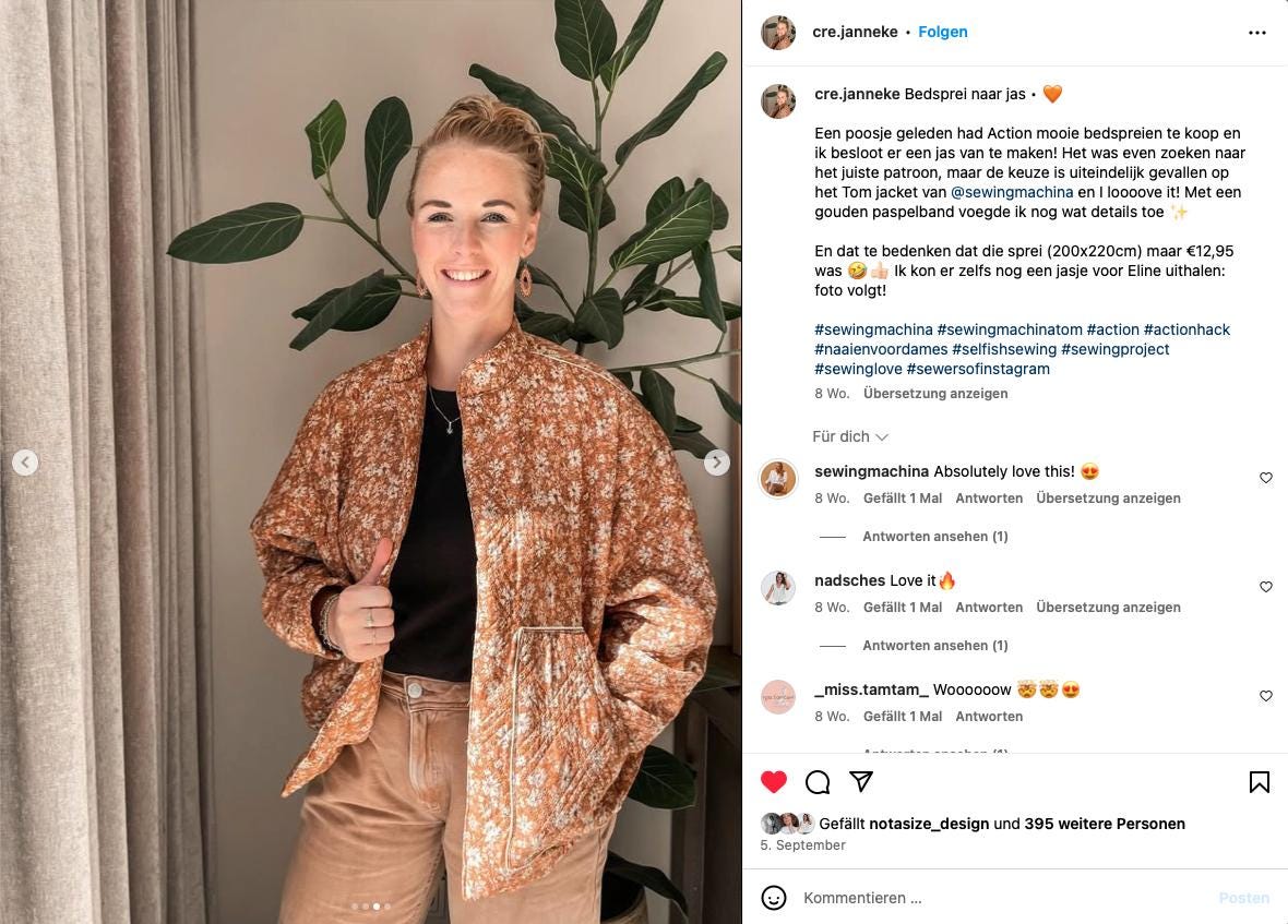 oversized Jacke Tom PDF Schnittmuster + VIDEO Tutorial / Schnittmuster oversize Jacke