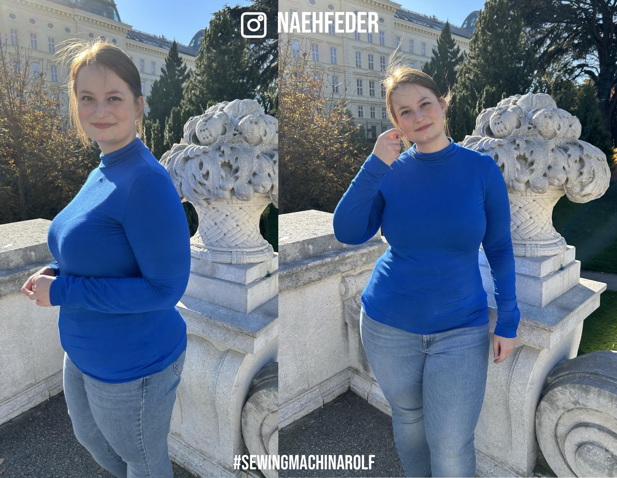 high-neck shirt Rolf / PDF sewing pattern / 3 sleeve and body lengths / video tutorial / beginner-friendly